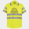Men's High Visibility Safety Short Sleeve Work Shirt Thumbnail