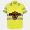 Men's High Visibility Safety Short Sleeve Work Shirt Thumbnail
