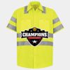 Men's High Visibility Safety Short Sleeve Work Shirt Thumbnail