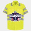 Men's High Visibility Safety Short Sleeve Work Shirt Thumbnail
