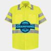 Men's High Visibility Safety Short Sleeve Work Shirt Thumbnail