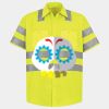 Men's High Visibility Safety Short Sleeve Work Shirt Thumbnail