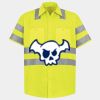 Men's High Visibility Safety Short Sleeve Work Shirt Thumbnail