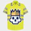 Men's High Visibility Safety Short Sleeve Work Shirt Thumbnail