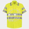 Men's High Visibility Safety Short Sleeve Work Shirt Thumbnail