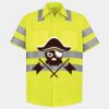 Men's High Visibility Safety Short Sleeve Work Shirt Thumbnail