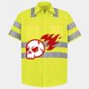 Men's High Visibility Safety Short Sleeve Work Shirt Thumbnail