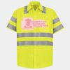 Men's High Visibility Safety Short Sleeve Work Shirt Thumbnail