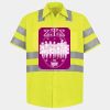 Men's High Visibility Safety Short Sleeve Work Shirt Thumbnail