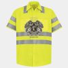 Men's High Visibility Safety Short Sleeve Work Shirt Thumbnail
