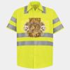 Men's High Visibility Safety Short Sleeve Work Shirt Thumbnail