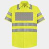 Men's High Visibility Safety Short Sleeve Work Shirt Thumbnail