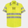 Men's High Visibility Safety Short Sleeve Work Shirt Thumbnail