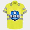 Men's High Visibility Safety Short Sleeve Work Shirt Thumbnail