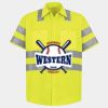 Men's High Visibility Safety Short Sleeve Work Shirt Thumbnail