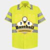 Men's High Visibility Safety Short Sleeve Work Shirt Thumbnail