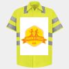 Men's High Visibility Safety Short Sleeve Work Shirt Thumbnail