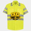 Men's High Visibility Safety Short Sleeve Work Shirt Thumbnail