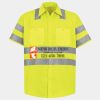 Men's High Visibility Safety Short Sleeve Work Shirt Thumbnail