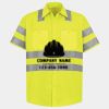 Men's High Visibility Safety Short Sleeve Work Shirt Thumbnail
