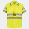 Men's High Visibility Safety Short Sleeve Work Shirt Thumbnail