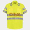 Men's High Visibility Safety Short Sleeve Work Shirt Thumbnail