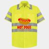 Men's High Visibility Safety Short Sleeve Work Shirt Thumbnail