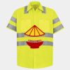 Men's High Visibility Safety Short Sleeve Work Shirt Thumbnail