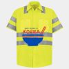 Men's High Visibility Safety Short Sleeve Work Shirt Thumbnail