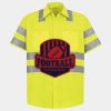 Men's High Visibility Safety Short Sleeve Work Shirt Thumbnail