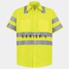 Men's High Visibility Safety Short Sleeve Work Shirt Thumbnail