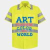 Men's High Visibility Safety Short Sleeve Work Shirt Thumbnail