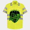 Men's High Visibility Safety Short Sleeve Work Shirt Thumbnail