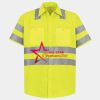 Men's High Visibility Safety Short Sleeve Work Shirt Thumbnail