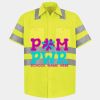 Men's High Visibility Safety Short Sleeve Work Shirt Thumbnail