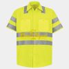 Men's High Visibility Safety Short Sleeve Work Shirt Thumbnail