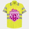 Men's High Visibility Safety Short Sleeve Work Shirt Thumbnail