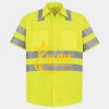 Men's High Visibility Safety Short Sleeve Work Shirt Thumbnail