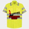 Men's High Visibility Safety Short Sleeve Work Shirt Thumbnail