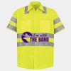 Men's High Visibility Safety Short Sleeve Work Shirt Thumbnail