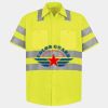 Men's High Visibility Safety Short Sleeve Work Shirt Thumbnail