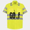Men's High Visibility Safety Short Sleeve Work Shirt Thumbnail
