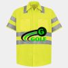 Men's High Visibility Safety Short Sleeve Work Shirt Thumbnail