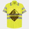 Men's High Visibility Safety Short Sleeve Work Shirt Thumbnail