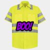 Men's High Visibility Safety Short Sleeve Work Shirt Thumbnail