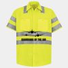 Men's High Visibility Safety Short Sleeve Work Shirt Thumbnail