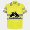 Men's High Visibility Safety Short Sleeve Work Shirt Thumbnail