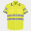 Men's High Visibility Safety Short Sleeve Work Shirt Thumbnail
