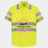 Men's High Visibility Safety Short Sleeve Work Shirt Thumbnail
