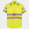 Men's High Visibility Safety Short Sleeve Work Shirt Thumbnail